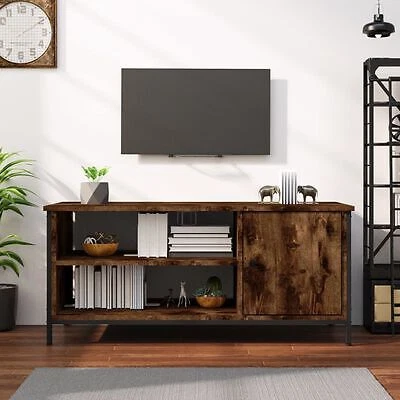 Wood and steel tv unit deals