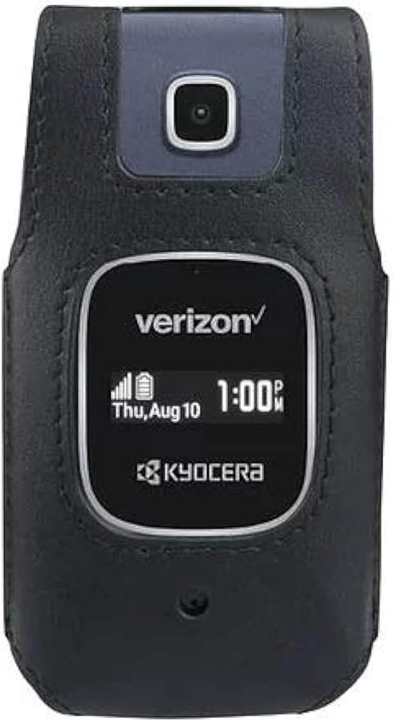 Leather Fitted Case for Kyocera Cadence 4G LTE S2720 Verizon Flip Phone - Featur