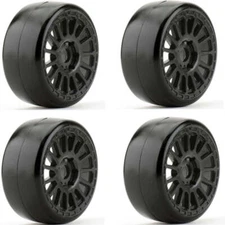 Powerhobby 1/8 GT Slick Belted Mounted Tires 17mm SOFT (4) : Arrma Infraction