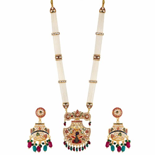 Jewellery Set Gold Plated Long Necklace 