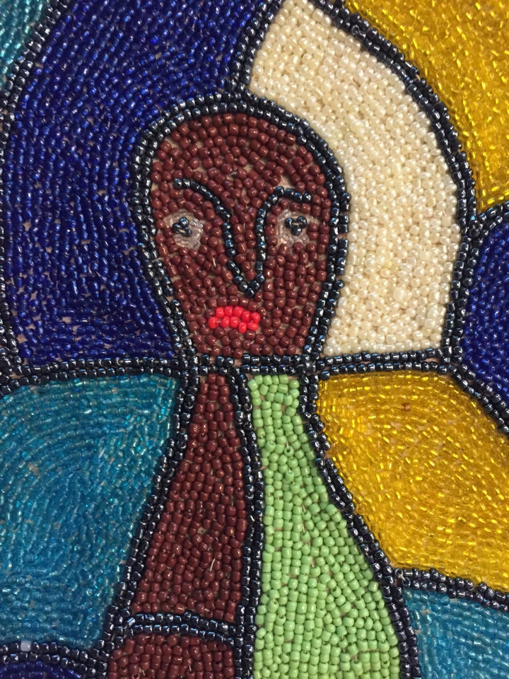 BOLSO DE MANO BOLSA DE HOMBRO bolso con cuentas de mano arte por Jean Baptiste Jean Joseph nuevo con etiquetas Foto 4 de 4