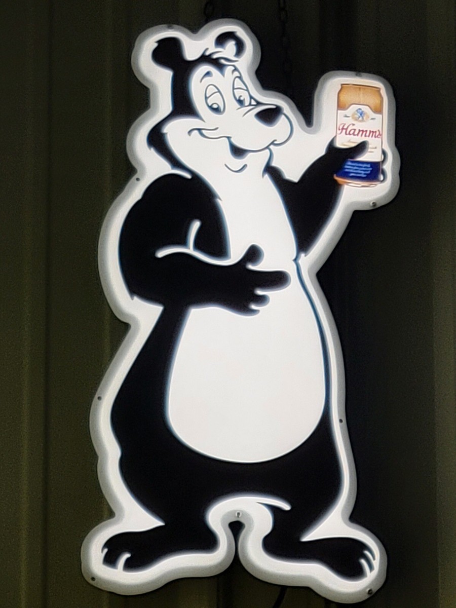 Hamm's Beer Bear LED Light Sign NEW | eBay