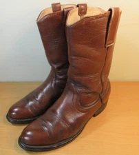 VTG Red Wing 1472 PECOS Roper Brown Cowboy Boots Goodyear Soles Men's 8.5 D USA