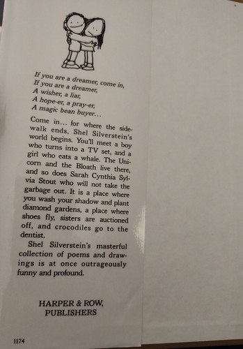 Where The Sidewalk Ends von Shel Silverstein 1974 Erstausgabe HC DJ Frühaufdruck - Bild 4 von 6