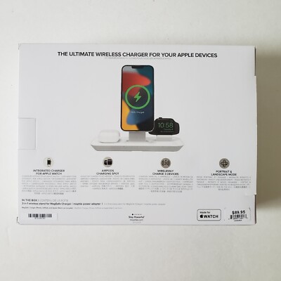 Mophie 3-in-1 MagSafe Wireless Charging Stand for Apple iphone, Airpods NIB