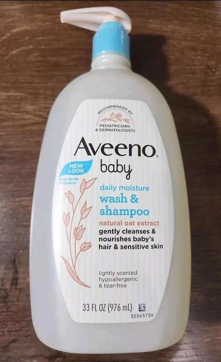 Aveeno Baby Daily Moisture Gentle Bath Wash & Shampoo with Natural Oat Extract