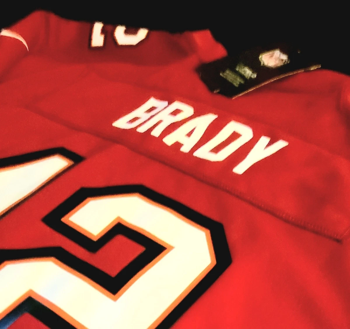 Nike NFL On Field Tampa Bay Buccaneers Red Jersey 12 Tom Brady YOUTH sz. XL