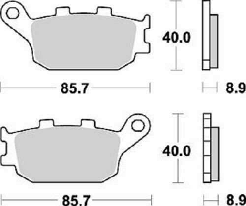 KIT PASTIGLIE FRENO BRAKING HONDA HORNET 600 2002 2003 2004 ANTERIORI+POSTERIORI - Foto 3 di 4