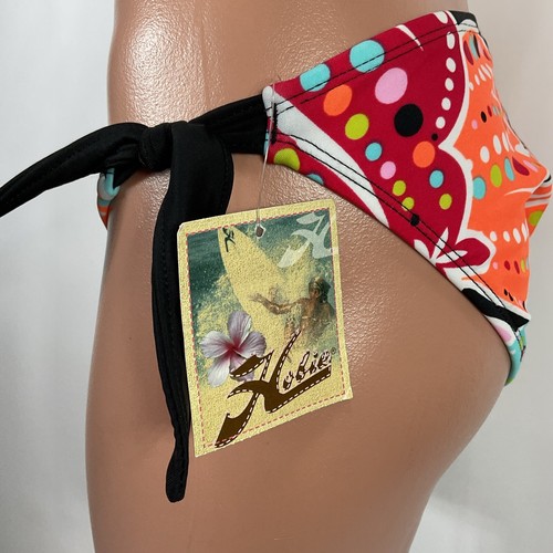 Vintage Y2K Hobie Bikini Bottoms Medium Retro Tie Sides Psychedelic NEW NWT USA - Picture 7 of 10