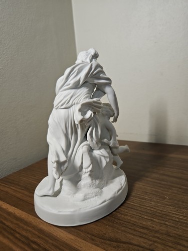 Antica statuina porcellana vittoriana greci romani bisque 1860 leggi DESC - Foto 6 di 15