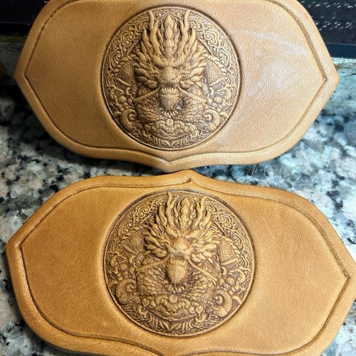 Stampo per goffratura artigianale in pelle drago 3D lega di alluminio pressa a freddo strumenti di stampaggio - Foto 2 di 8