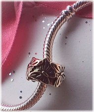 Charm Clip Stopper 925er Sterling Silber Schmetterlinge mit Zirkonia