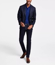 Michael Kors Men's Classic Fit Wool Blend Sport Coats Charcoal Navy Size 38R