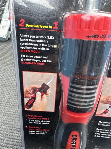 Sears Craftsman Nos 47479 Spezialeinsätze Schraubendreher Geschwindigkeit Multiplikation selten cool - Bild 4 von 11