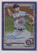 2020 Bowman Draft Chrome Picks Purple Refractor 14/250 Holden Powell Auto 9b4