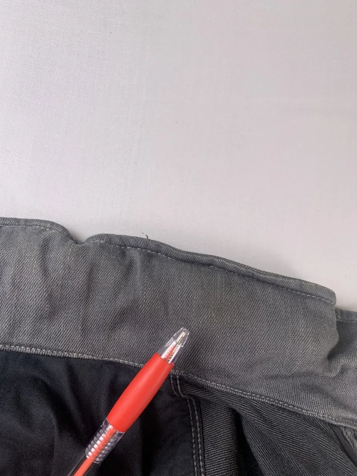 GSTAR Outdoor Jacket Mens Denim Military Style Cotton Blend Gray Medium Slim Fit - Image 3 of 4