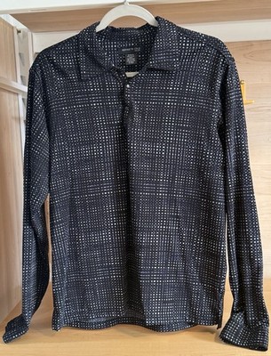 Vintage 90 s Kenneth Cole New York Disco Ball Shirt M |Metallic Y2K DJ Club RAVE