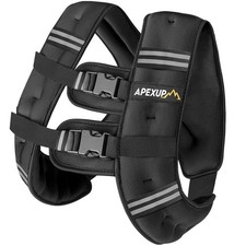 APEXUP Weighted Vest Men 5lbs/10lbs/15lbs/20lbs/25lbs/30lbs Weights with Reflect