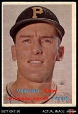1957 Topps #199 Vern Law Pirates 4 - VG/EX