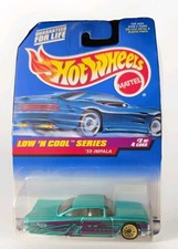 NEW    1998 Hot Wheels 698 Low 'N Cool Series 2/4 '59 IMPALA Green
