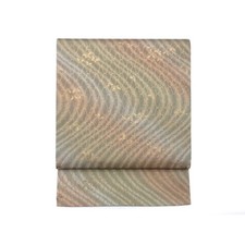 Authentic Unused Fukuro Obi Full-Length Pattern Ushiku Tsumugi 260-00...