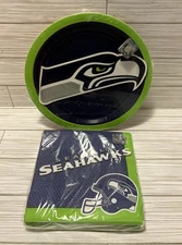 Seattle Seahawks 8 Plates 36 Napkins Designware Football Party