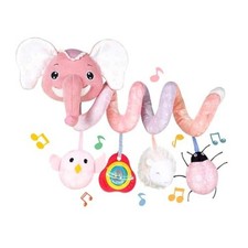 Newborn Car Seat Toys, Stroller Toys for Babyies 0-6 Pink Elephant
