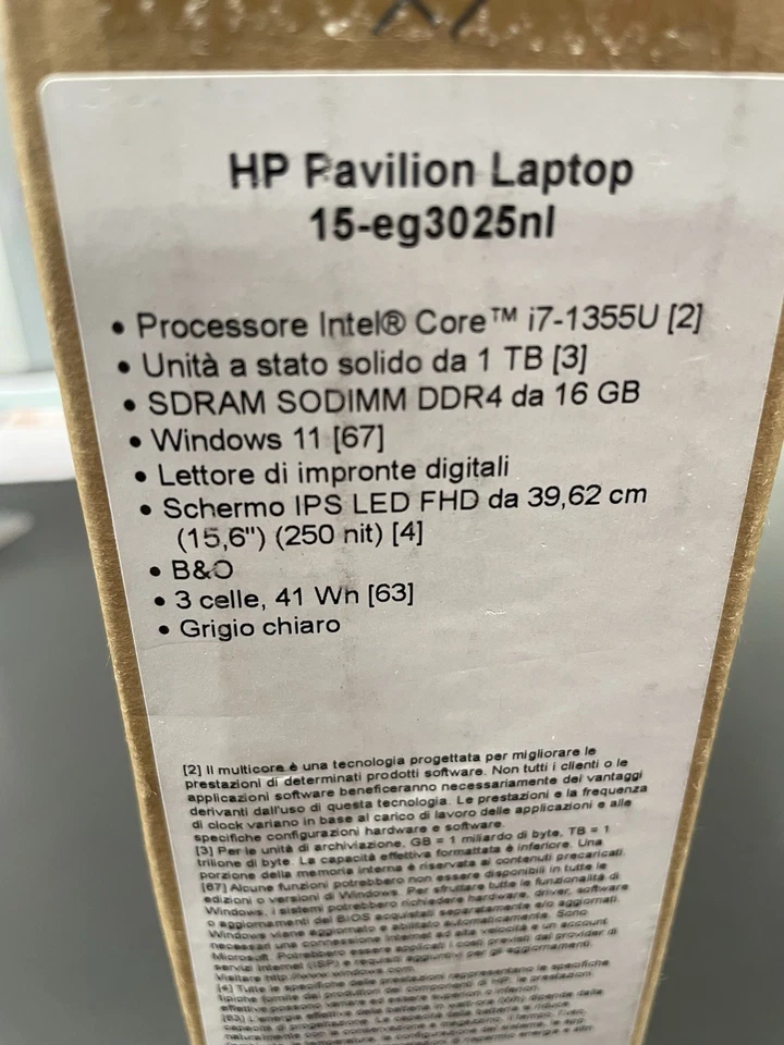 HP Pavilion 15,6" (1TB SSD, i7-1355U, 3,70GHz, 16GB RAM) - Immagine 3 di 4
