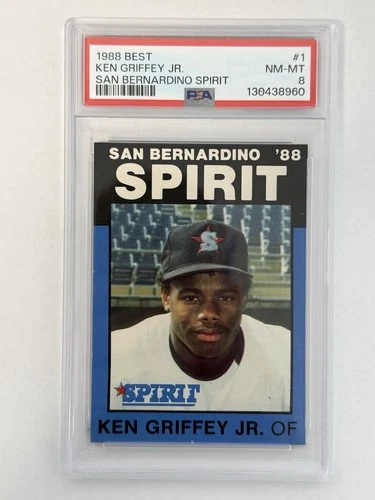 1988 Best Ken Griffey Jr. San Bernardino Spirit PSA 8