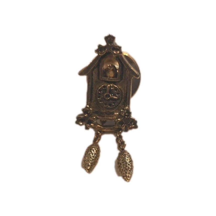 Avon Cuckoo Clock Vintage Lapel Pin/Tie Tack Lake time - Image 3 of 3