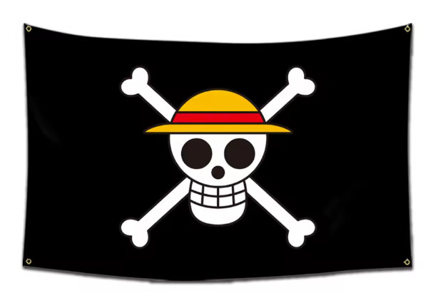 Bandera One Piece Luffy Sombrero de paja - Sombrero de paja 60x90
