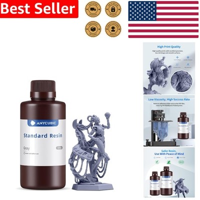 Securely Packaged 3D Printer Resin 500g - Low Shrinkage & Fast Curing for Detail
