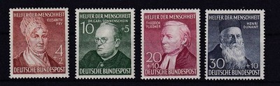 AT569) BRD 156 - 159 Helfer postfrisch Mi 130 Euro, Nr. 159 geprüft Schlegel BPP