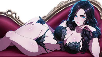 Yennefer Witcher Waifu Weatherproof Anime Sticker 6'' Car Decal