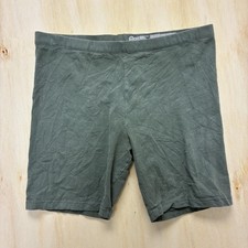 Wonder Nation Biker Shorts Girls 18 Green Jersey Activewear Stretch Slim Fit