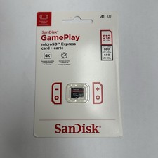 SanDisk MicroSD Express 512GB GamePlay Memory Card - New