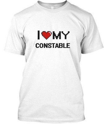 I Love My Constable T-Shirt Made in the USA Size S to 5XL