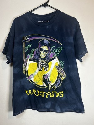 Wu-Tang Clan Reaper 2024 Tie-Dye Navy Blue Graphic T-Shirt Men s Size Large