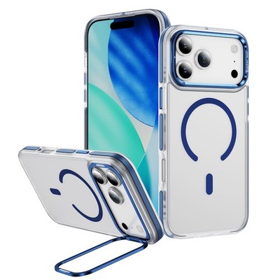 For iPhone 17 16 15 14 13 12transparent lens holder magnetic anti drop phonecase