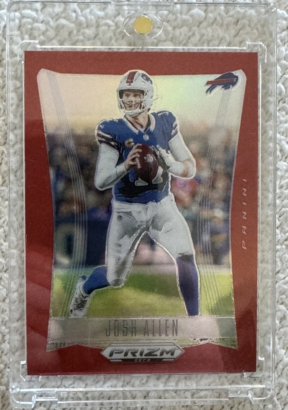 2024 Panini Prizm Deca JOSH ALLEN RED Parallel Encased #45/199 Mint BILLS
