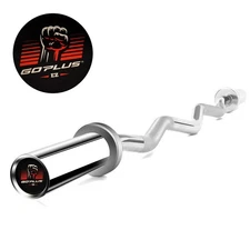 Olympic Bar Chrome Steel Weight Training Gym Home Indoor Fitness Equipment