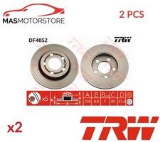 BREMSSCHEIBEN SATZ PAAR HINTEN TRW DF4052 2PCS A FÜR SKODA OCTAVIA I