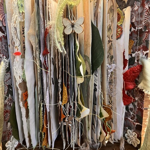 Fairy Junk Journal Floral Woodland Leaves Magical Hardcover 4 Signatures W/ Tie - Picture 8 of 24