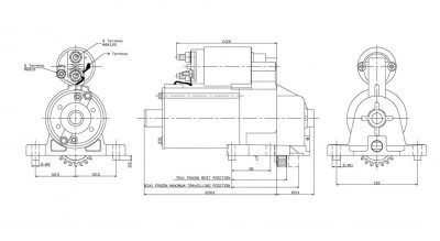 Arranque nuevo para 05-07 Ford 500/Freestyle/Mercury Montegro 3,0 L V6 6F9Z-11002-AA Foto 2 de 4