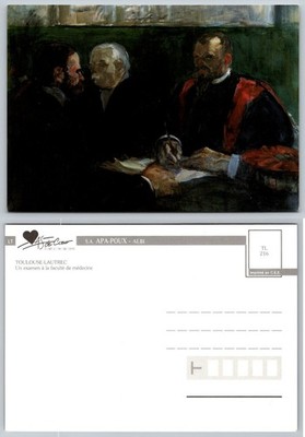 Toulouse-Lautrec ''Un Examen à la Faculté de Médecine'' Art Postcard Albi