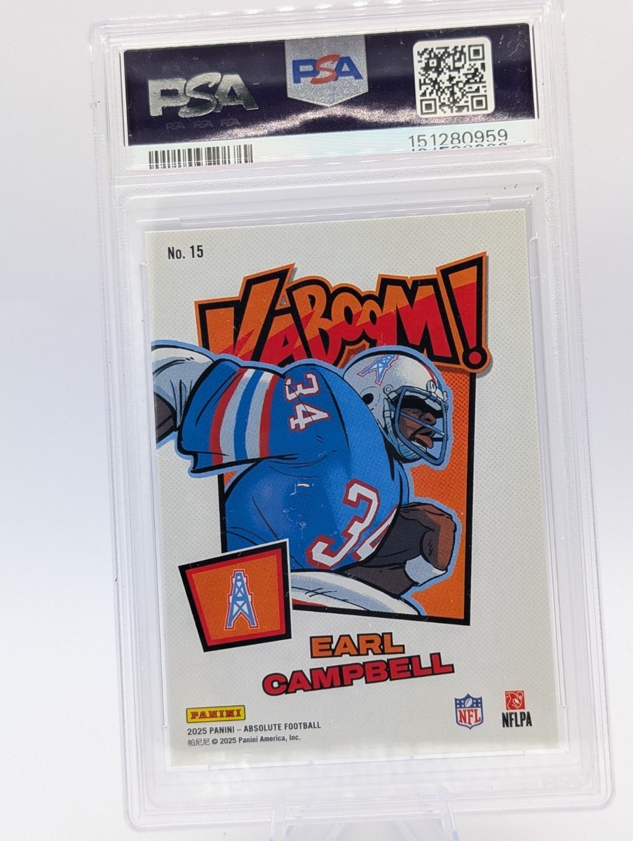 2025 Panini Absolute - Kaboom! Vertical Earl Campbell #15 for sale
