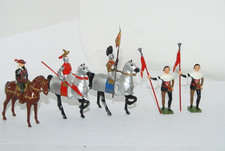 Knights in Armor from Britains No. 9497, Squires and Mounted Knights.