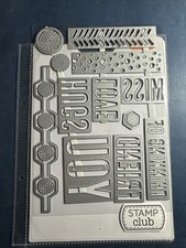 NEW Tonic Studios - BACKGROUND  BORDERS DIE SET - Love, Hugs, You, Miss,