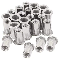30pcs M8 Rivet Nuts Stainless Steel  Rivet Insert Nuts Rivnuts Nutsert M8-1.25mm