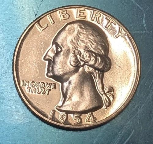 1954 Washington Quarter AU – 90% Silver – Uncertified – Excellent Detail